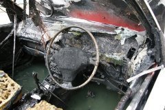 Fire in car