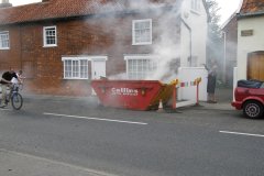 Fire in skip